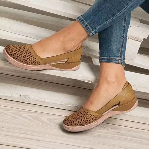 women wedge sandals summer hollow out breathable pu leather sandals female office shoes slip on casual ladies plus size, Black
women wedge sandals summer hollow out breathable pu leather sandals female office shoes slip on casual ladies plus size, Black