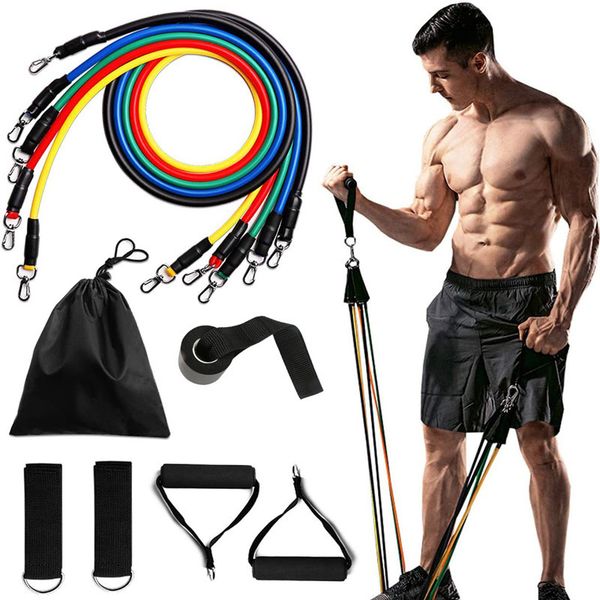 11 pcs/set latex resistance bands crossfit training body exercise equipment pull rope chest expander pilates fitness with bags
11 pcs/set latex resistance bands crossfit training body exercise equipment pull rope chest expander pilates fitness with bags