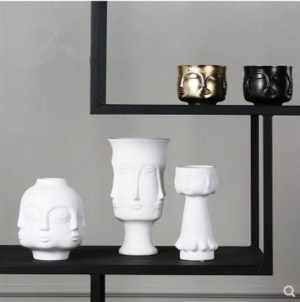 ceramic face model vase, creative art crafts, home desk decoration, modern furnishings gifts
ceramic face model vase, creative art crafts, home desk decoration, modern furnishings gifts