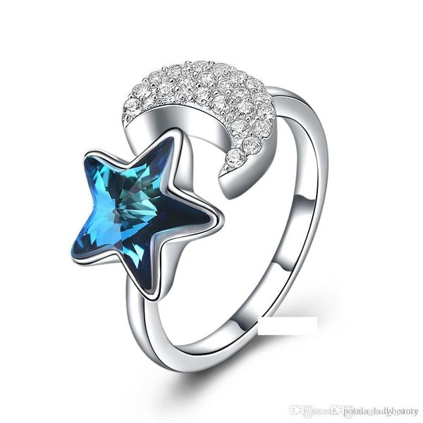 adjustable band rings crystal from swarovski elements star moon shaped s925 sterling silver ring fashionable valentine's day gifts pota
adjustable band rings crystal from swarovski elements star moon shaped s925 sterling silver ring fashionable valentine's day gifts pota