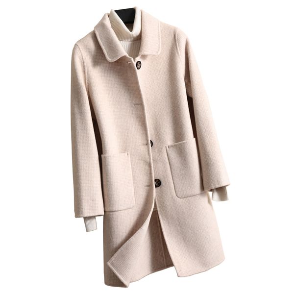 высокое качество осень зима мода женщин длинные двусторонние кашемировые шерстяные куртка женский пальто свободно элегантный шерстяной пальт, Black
высокое качество осень зима мода женщин длинные двусторонние кашемировые шерстяные куртка женский пальто свободно элегантный шерстяной пальт, Black