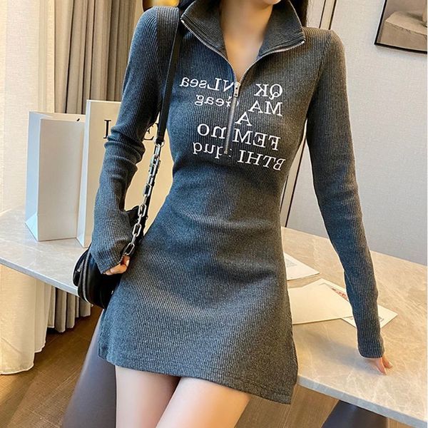 autumn winter letter print knitted cotton sweater dresses new women fashion turtleneck pullover female knitting dress vestidos, Black;gray
autumn winter letter print knitted cotton sweater dresses new women fashion turtleneck pullover female knitting dress vestidos, Black;gray
