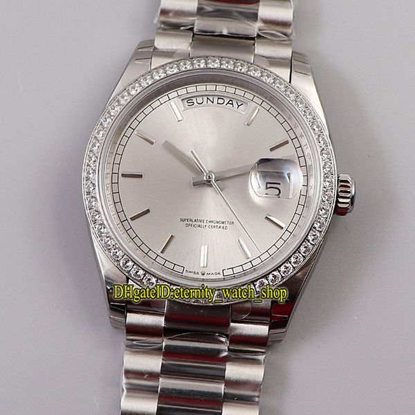 ewf daydate 36mm 128349 118239 cal.3255 automatic 118346 mens watch silvery dial diamonds inlay case jubilie strap iced out lovers watches, Slivery;brown
ewf daydate 36mm 128349 118239 cal.3255 automatic 118346 mens watch silvery dial diamonds inlay case jubilie strap iced out lovers watches, Slivery;brown