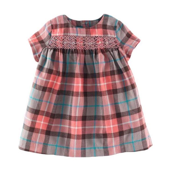 little maven 2020 new summer baby girls clothes brand dress kids cotton plaid short sleeve fashion dresses s0695, Red;yellow
little maven 2020 new summer baby girls clothes brand dress kids cotton plaid short sleeve fashion dresses s0695, Red;yellow