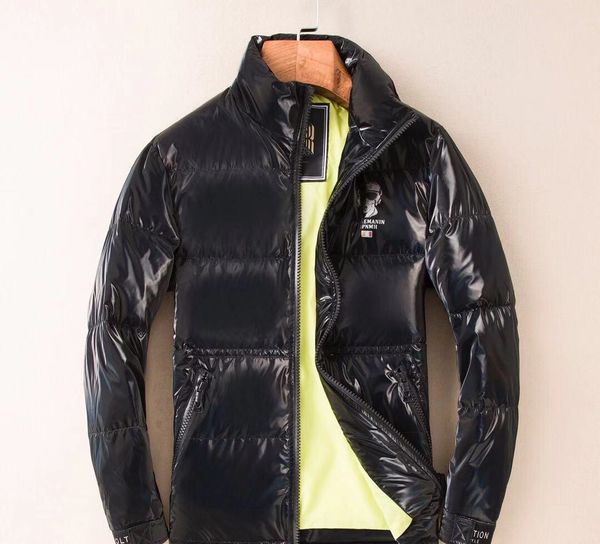 luxury winter jacket men's classic casual down jacket men's outdoor warm jacket z228, Black
