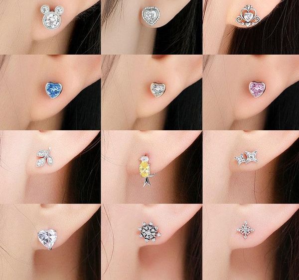 925 sterling silver earrings dazzling stud earrings for women brincos 925 sterling silver jewelry bijoux002, Golden;silver 
925 sterling silver earrings dazzling stud earrings for women brincos 925 sterling silver jewelry bijoux002, Golden;silver