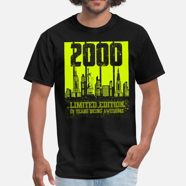 19. birthday 2000 t shirt men designing cotton o-neck leisure fit building spring autumn outfit shirt
19. birthday 2000 t shirt men designing cotton o-neck leisure fit building spring autumn outfit shirt