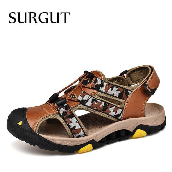 sandals surgut male shoes summer leather men beach fashion casual quality non-slip sneakers footwear size 47, Black
sandals surgut male shoes summer leather men beach fashion casual quality non-slip sneakers footwear size 47, Black