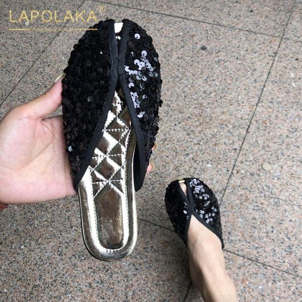 lapolaka 2020 new arrivals large size 43 slip on summer shoes woman slippers female shiny sequined cloth bling slippers women, Black
lapolaka 2020 new arrivals large size 43 slip on summer shoes woman slippers female shiny sequined cloth bling slippers women, Black