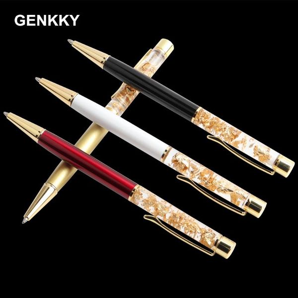 genkky luxury ballpoint flow oil crystal foil metal pen cute stationary novelty pens for writing school office accessories, Blue;orange 
genkky luxury ballpoint flow oil crystal foil metal pen cute stationary novelty pens for writing school office accessories, Blue;orange