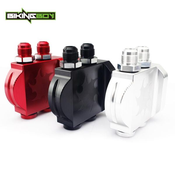 bikingboy 1 s billet aluminum alloy remote relocation oil filter housing 3/4 unf 10an/jic an-8 an-12 black silver red
bikingboy 1 s billet aluminum alloy remote relocation oil filter housing 3/4 unf 10an/jic an-8 an-12 black silver red
