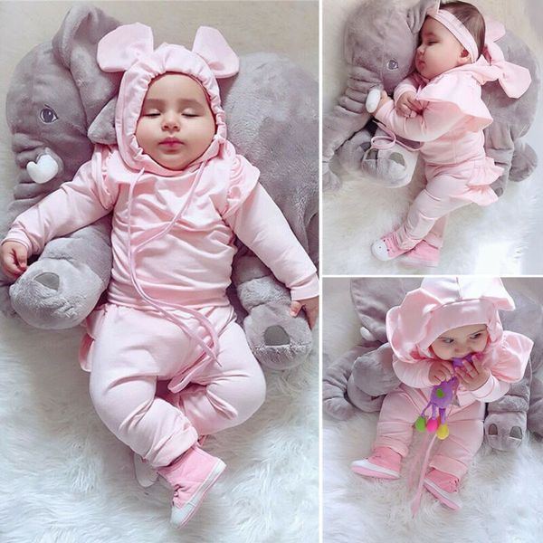 0-24m cute newborn infant baby girl clothes set 3d ear hooded t shirt + ruffles pants trousers autumn baby girls costumes, White
0-24m cute newborn infant baby girl clothes set 3d ear hooded t shirt + ruffles pants trousers autumn baby girls costumes, White