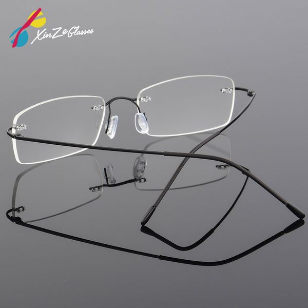 xinze 2020 titanium myopia rimless glasses memory square eyeglasses optical spectacle frame eyewear men women brand designer, Black
xinze 2020 titanium myopia rimless glasses memory square eyeglasses optical spectacle frame eyewear men women brand designer, Black