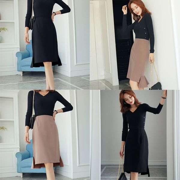 skirt women's high waist one step skirt 2020 autumn new style temperament package hip split irregular, Black
skirt women's high waist one step skirt 2020 autumn new style temperament package hip split irregular, Black