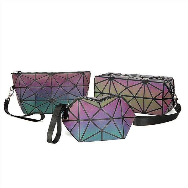 luminous makeup bag lattice design geometric bag unique cell phone purse handbag zipper makeup case pouch toiletry bags
luminous makeup bag lattice design geometric bag unique cell phone purse handbag zipper makeup case pouch toiletry bags