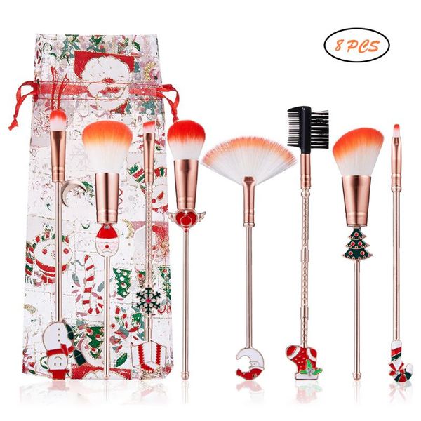 makeup brushes 8pcs/set set foundation blending power face eye brush cosmetic tool kit christmas shape
makeup brushes 8pcs/set set foundation blending power face eye brush cosmetic tool kit christmas shape