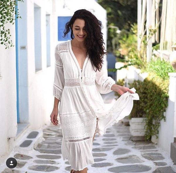summer long maxi dress women v neck dresses loose casual short sleeve lace bohemian vestidos loose robe, Black;pink
summer long maxi dress women v neck dresses loose casual short sleeve lace bohemian vestidos loose robe, Black;pink