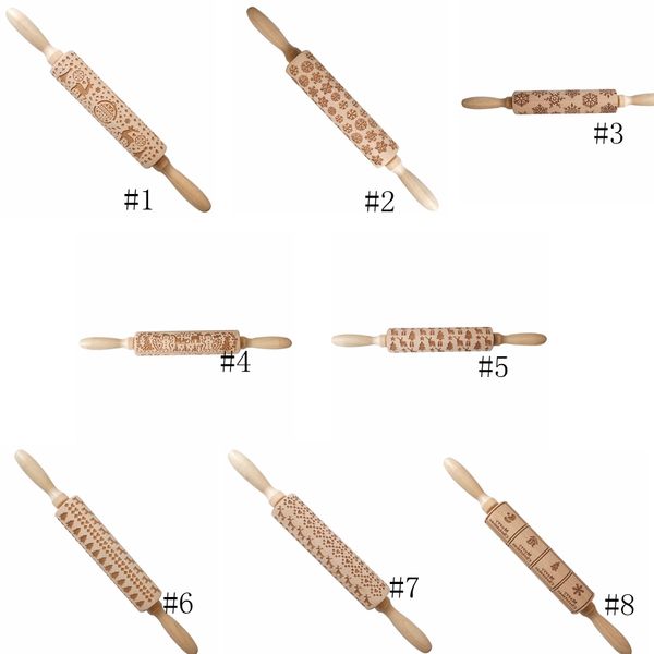 embossing rolling pin merry christmas decorations cookies biscuit fondant cake dough engraved roller elk wooden baking moulds gga3680-4
embossing rolling pin merry christmas decorations cookies biscuit fondant cake dough engraved roller elk wooden baking moulds gga3680-4