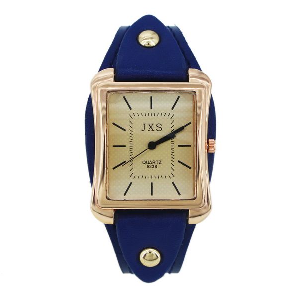 High-end Fashion Retro Large Dial Womens Belt Watch Business Mens Quartz Watch Girls Watch Foreign Trade Factory Direct Sales