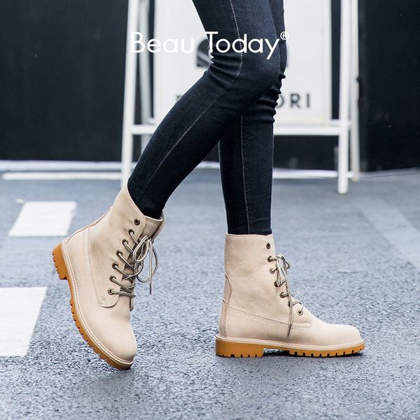 boots beautoday desert women cow suede genuine leather lace-up autumn winter lady outdoor ankle handmade 02205, Black
boots beautoday desert women cow suede genuine leather lace-up autumn winter lady outdoor ankle handmade 02205, Black