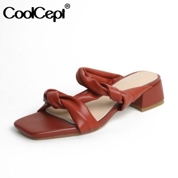 coolcept 2020 new shoes sandals peep toe thick heel slip on shoes slippers slides daily ladies footwear summer size 34-40, Black
coolcept 2020 new shoes sandals peep toe thick heel slip on shoes slippers slides daily ladies footwear summer size 34-40, Black