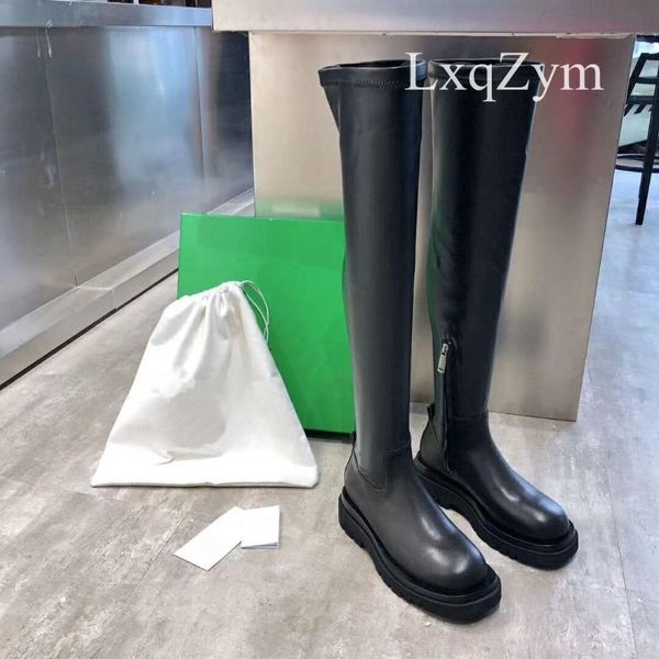 boots multi-color bottom super fiber long stretch tube over knee sponge soles thick zipper riding, Black
boots multi-color bottom super fiber long stretch tube over knee sponge soles thick zipper riding, Black