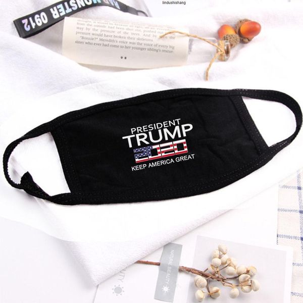 

Trump Cotton Face Masks Black Cyliong nti-Dust Woman Men Unisex Designer Masks Fashion Printed Black Washable Face Mask 5 Styles FY9122