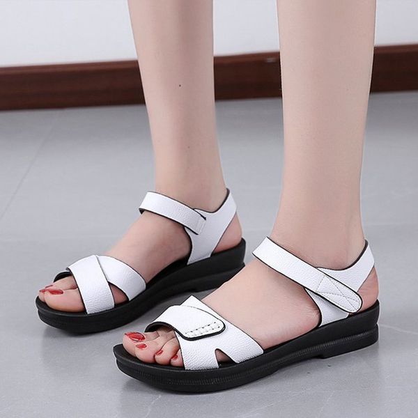 women's sandals summer shoes for women 2020 pu leather casual comfortable woman footwear ladies flat shoes hook loop fashion new, Black
women's sandals summer shoes for women 2020 pu leather casual comfortable woman footwear ladies flat shoes hook loop fashion new, Black