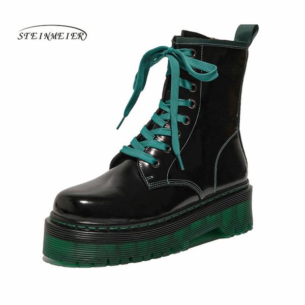 women winter ankle boots genuine leather woman shoes 2020 fashion keep warm round toe lace-up fur short boots ladies steinmeier, Black
women winter ankle boots genuine leather woman shoes 2020 fashion keep warm round toe lace-up fur short boots ladies steinmeier, Black