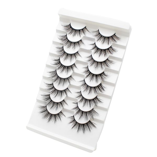 false eyelashes 5/8 pairs wispy 3d mink hair handmade natural long eyelash fluffy lashes reusable extension tool 
false eyelashes 5/8 pairs wispy 3d mink hair handmade natural long eyelash fluffy lashes reusable extension tool