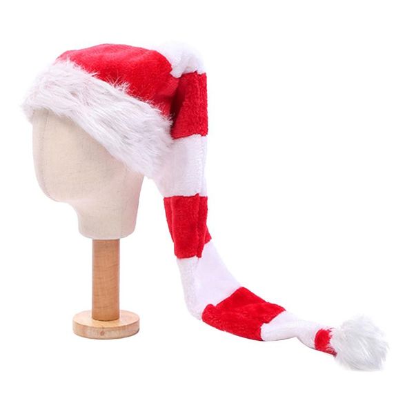 novelty funny xmas hat red white striped plush long caps christmas costume holiday theme party accessories, Blue;gray
novelty funny xmas hat red white striped plush long caps christmas costume holiday theme party accessories, Blue;gray