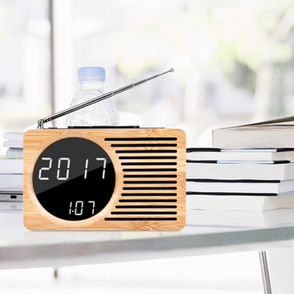 new fm table clocks bamboo woonden fashion led desk clock with temperature display voice-controlled table digital alarm clock
new fm table clocks bamboo woonden fashion led desk clock with temperature display voice-controlled table digital alarm clock
