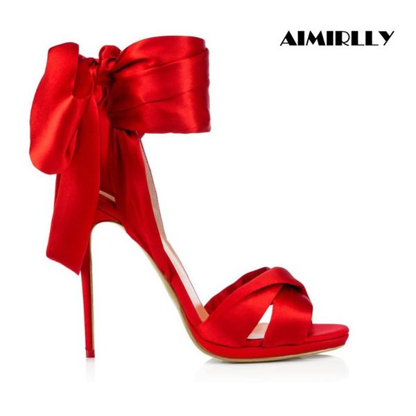 women shoes peep toe high heel sandals elegant stilettos lace up wedding ceremony evening party heels black red satin
women shoes peep toe high heel sandals elegant stilettos lace up wedding ceremony evening party heels black red satin