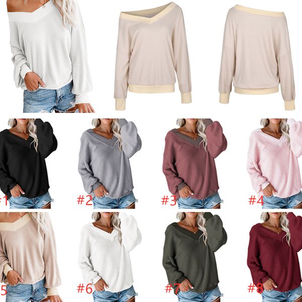 women t-shirt clothes loose v-neck autumn winter long sleeve sweater sweatshirts girls pullover tshirt hip hop blouse new cz81003, White
women t-shirt clothes loose v-neck autumn winter long sleeve sweater sweatshirts girls pullover tshirt hip hop blouse new cz81003, White