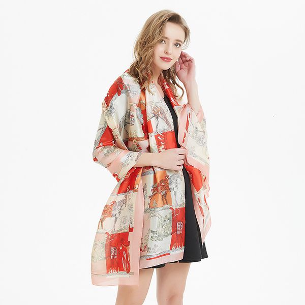 180*90cm new women's printed silk long beach towel women's fashionable sunscreen holiday shawl scarf grade gift scarves, Blue;gray
180*90cm new women's printed silk long beach towel women's fashionable sunscreen holiday shawl scarf grade gift scarves, Blue;gray