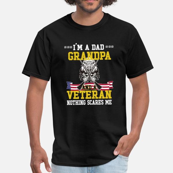 i m a dad grandpa and veteran nothing scares me t shirt men customized cotton o neck normal interesting new style summer original shirt
i m a dad grandpa and veteran nothing scares me t shirt men customized cotton o neck normal interesting new style summer original shirt