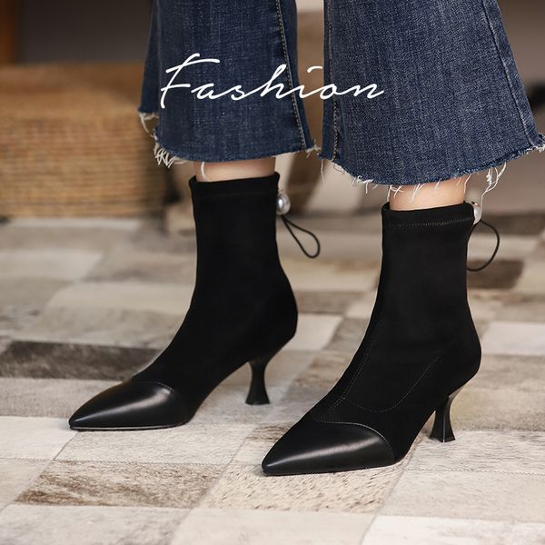new stretch ankle boots women zipper boots spring winter elegant square high heels shoes female plus size 37 38 41 42 43 45 46, Black
new stretch ankle boots women zipper boots spring winter elegant square high heels shoes female plus size 37 38 41 42 43 45 46, Black