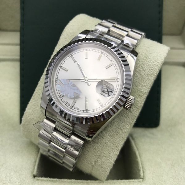 selling classic 36mm men's and women's watches, automatic movement sapphire quality stainless steel date waterproof fashion watch, Slivery;brown
selling classic 36mm men's and women's watches, automatic movement sapphire quality stainless steel date waterproof fashion watch, Slivery;brown