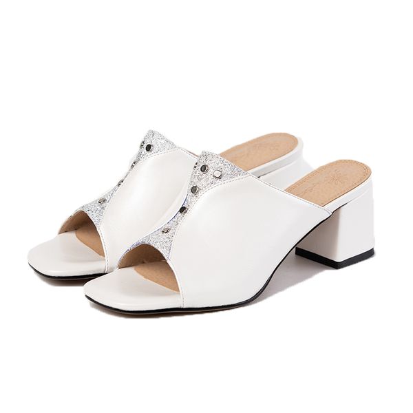 lucyever pu leather sandals high heels mules women summer 2020 fashion peep toe square heels slippers woman shoes, Black
lucyever pu leather sandals high heels mules women summer 2020 fashion peep toe square heels slippers woman shoes, Black