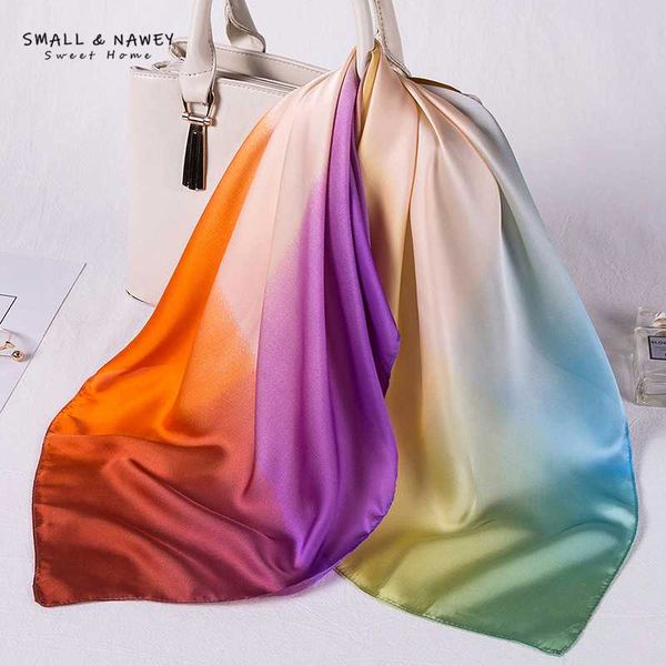 70*70cm new gradient color simulation silk scarf fashion sunscreen small silk scarf color matching ladies wholesale, Blue;gray
70*70cm new gradient color simulation silk scarf fashion sunscreen small silk scarf color matching ladies wholesale, Blue;gray