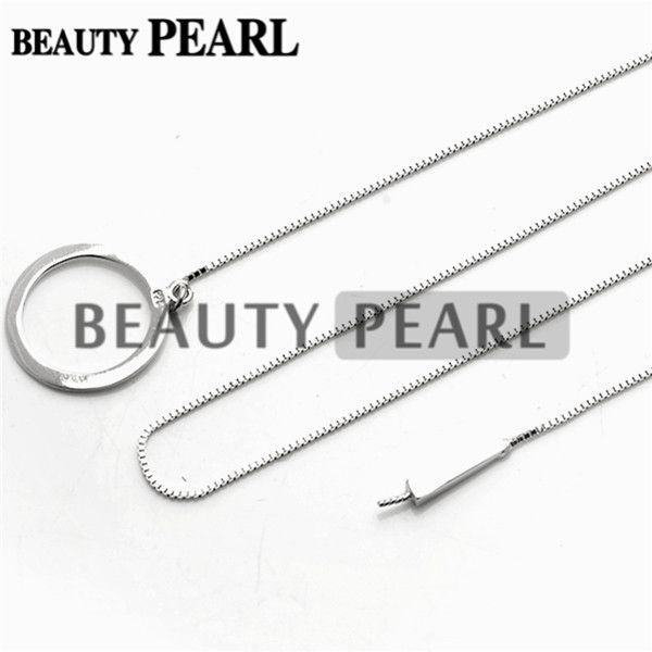 5 pieces sterling 925 silver box chain circle pendant mounting necklace jewellery necklace blank settings for pearls, Slivery;crystal
5 pieces sterling 925 silver box chain circle pendant mounting necklace jewellery necklace blank settings for pearls, Slivery;crystal