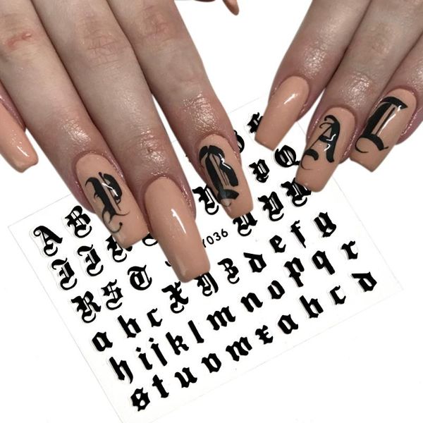 5colors letter 3d nail art sticker nail decal black clear laser words character adhesive sticker decals decoration diy
5colors letter 3d nail art sticker nail decal black clear laser words character adhesive sticker decals decoration diy