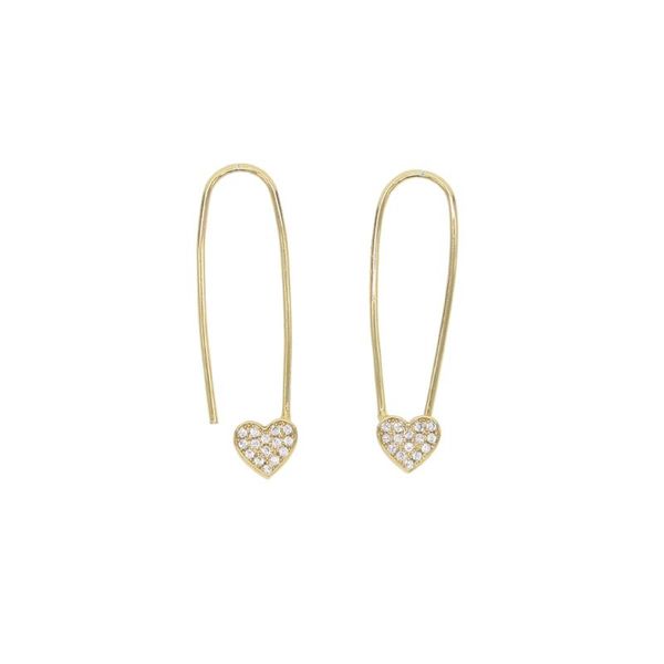 safety pin earring for women gold filled micro pave cz simple geometric heart earrings, Golden;silver
safety pin earring for women gold filled micro pave cz simple geometric heart earrings, Golden;silver