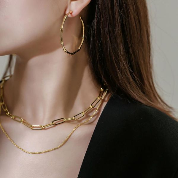 new simple copper material plated gold hoop earrings fold wear necklace big circle hoop statement korea earrings gift for women, Golden;silver
new simple copper material plated gold hoop earrings fold wear necklace big circle hoop statement korea earrings gift for women, Golden;silver