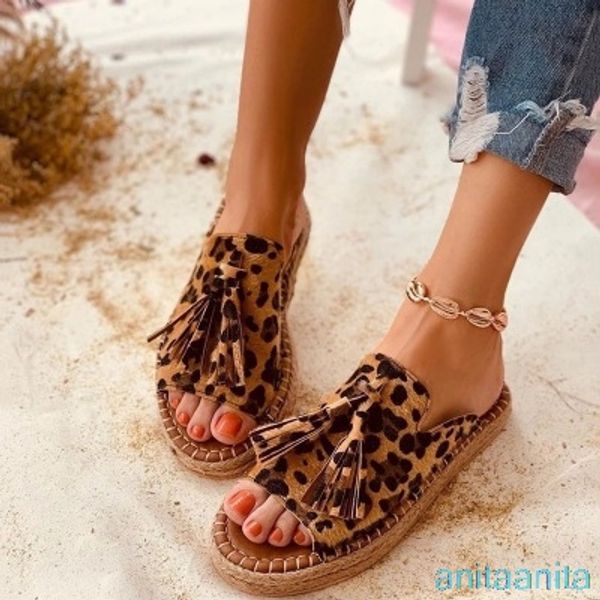 women slippers fashion tassels 2020 summer shoes leopard print beach slides retro mules shoe size 43 women flat sandals outdoor, Black
women slippers fashion tassels 2020 summer shoes leopard print beach slides retro mules shoe size 43 women flat sandals outdoor, Black