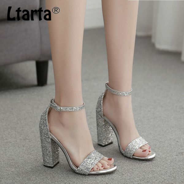 ltarta 2020 summer new word with thick heel buckle women's shoes fashion silver sequin hollow high-heeled sandals women zl, Black
ltarta 2020 summer new word with thick heel buckle women's shoes fashion silver sequin hollow high-heeled sandals women zl, Black