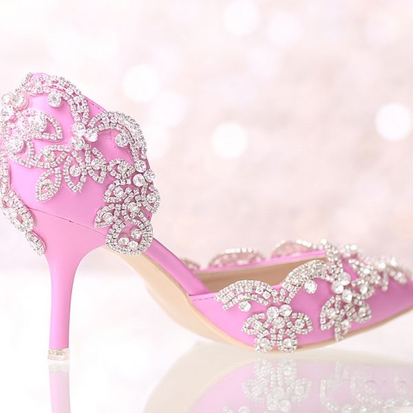 summer middle heel bridal shoes rhinestone wedding party pumps prom event shoes pink pointed toe wedding, Black
summer middle heel bridal shoes rhinestone wedding party pumps prom event shoes pink pointed toe wedding, Black
