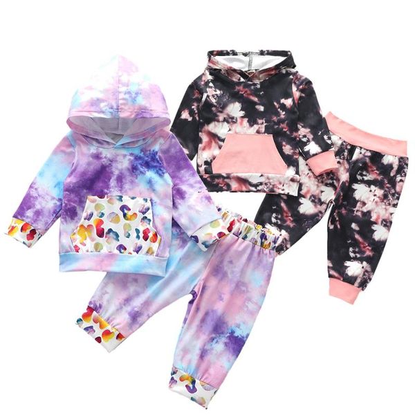 2020 new fall autumn baby girl tie-dye printed 2pcs hooded casual long sleeve pocket long trousers, White
2020 new fall autumn baby girl tie-dye printed 2pcs hooded casual long sleeve pocket long trousers, White