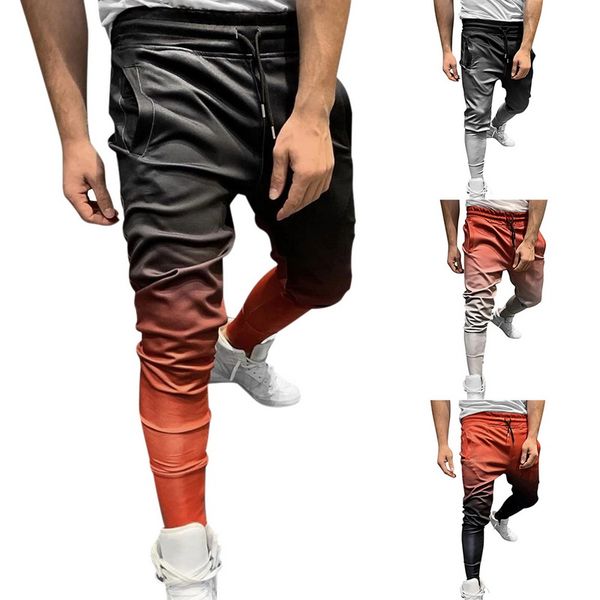 men's pants men gradient jogging gym sport training trousers sportswear joggers bodybuilding running sweatpant male clothing, Black
men's pants men gradient jogging gym sport training trousers sportswear joggers bodybuilding running sweatpant male clothing, Black