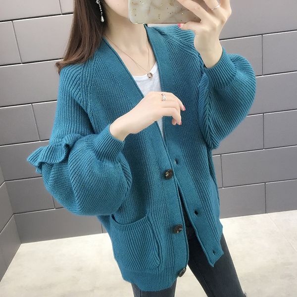 women's sweaters autumn and winter new casual v-neck cardigans fashion knitted single breasted sweaters women, White;black
women's sweaters autumn and winter new casual v-neck cardigans fashion knitted single breasted sweaters women, White;black